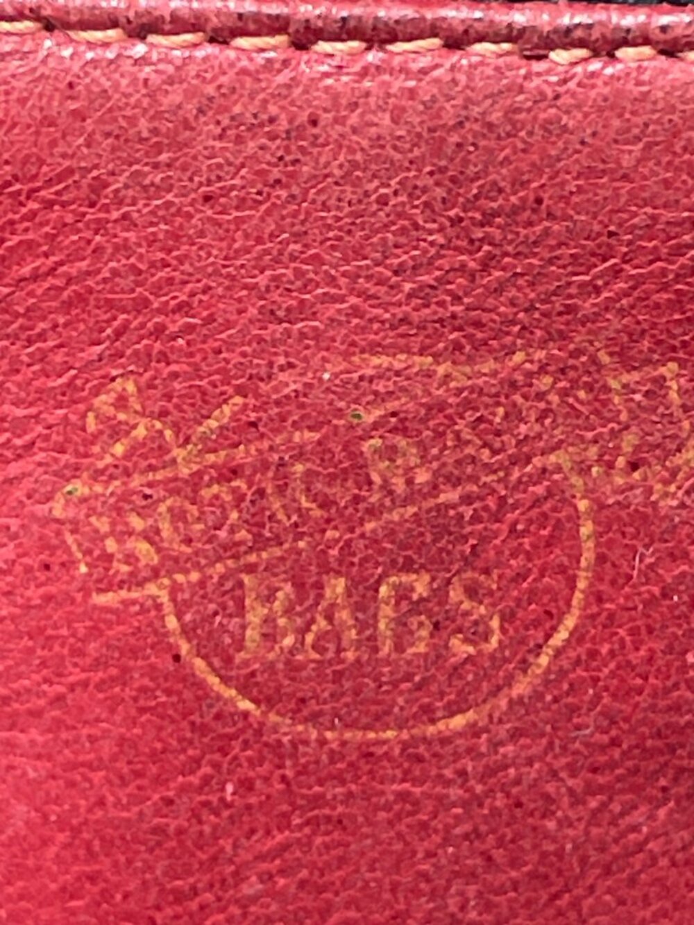 Vintage Black Ribbed Satin Red Leather Lined Purse - Picture 7 of 13